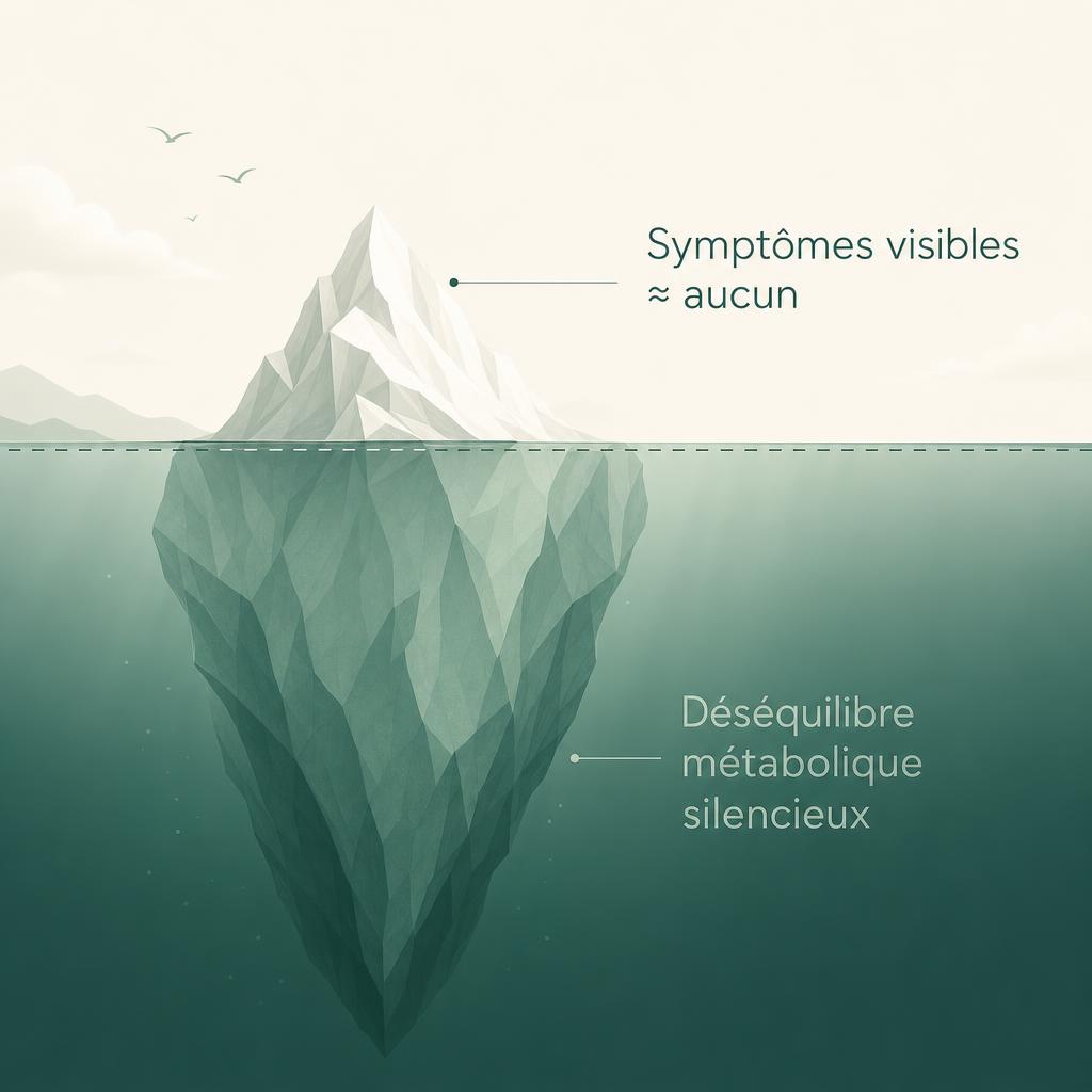Le prédiabète, un iceberg : ce qui se voit est minime, l'essentiel se joue sous la surface